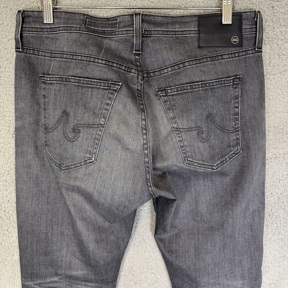 S AG Adriano Goldschmied Jeans‎ Men's 33x32 The Everett Slim Straight Leg Grey - Picture 9 of 11